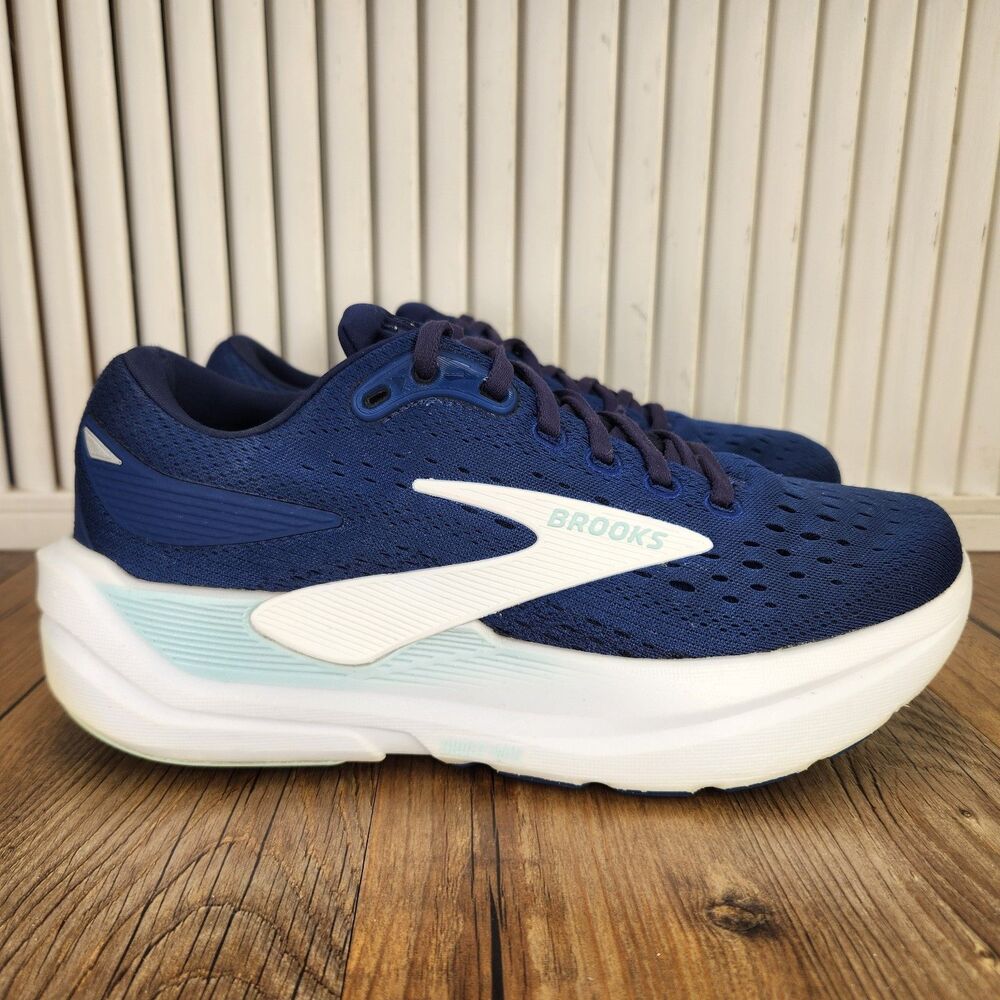 Brooks Ghost Max 3 Running Shoes Womens Size 8 D Wide Blue Sneakers 1204571D406